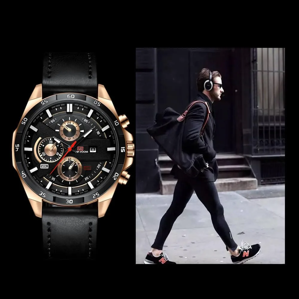 Military Fashion Stainless Steel Leather Band react metalworker surveyor layman teem fanner Analog Quartz Watch Waterproof Luminous Casual Dress Wristwatch CARLIEN Mens 