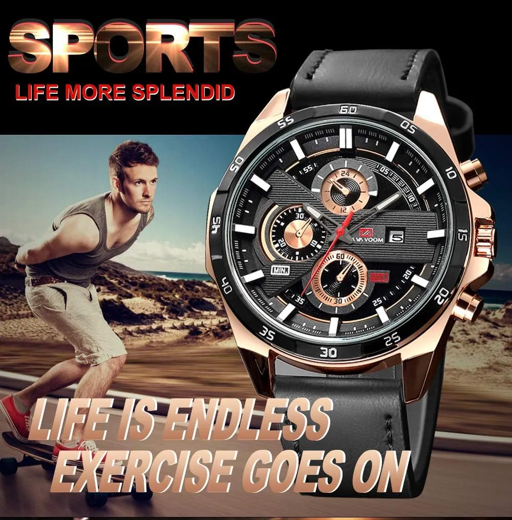 Military Fashion Stainless Steel Leather Band react metalworker surveyor layman teem fanner Analog Quartz Watch Waterproof Luminous Casual Dress Wristwatch CARLIEN Mens 