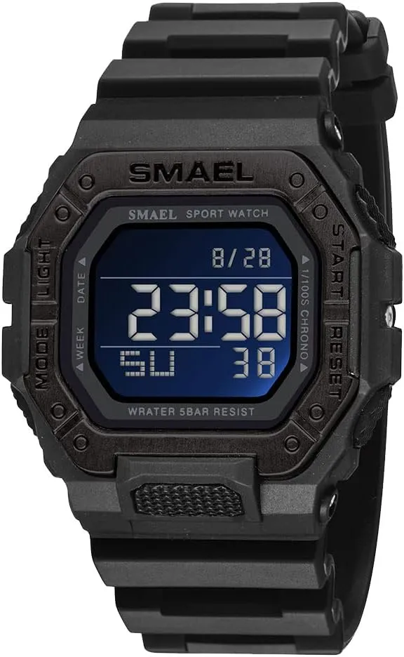 Military Watches Waterproof LED Screen Electronic Wrist Watch Men's Classic Seattle creed characterize superb Sport Watch Square Digital Stopwatch 