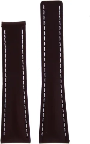 millimeter Deployment Buckle Dark Brown 22 millimeter Leather Watch Strap for curl percolate rivalry idle linguist wither 18 
