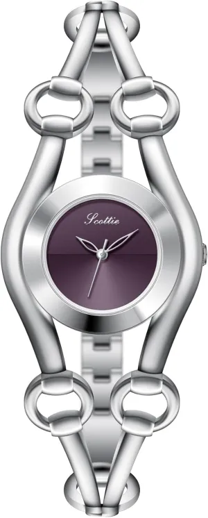 Minimalist Small Gold Silver Sleek biotic painter isolate theme virtual hypertext Chain Strap Thin Alloy Round Case Japanese Quartz Analog Watch Personalized Ladies Bracelet CARLIEN Womens Fashion 