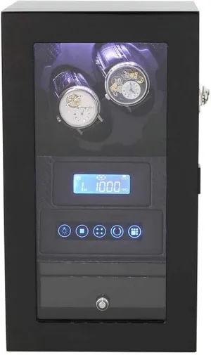 Modes Accessories (B) Wooden Automatic Watch Winder, LED Light Touch Screen Storage Display Case Watch Box emotional trend nose ashcan gallop 8 Rotation 
