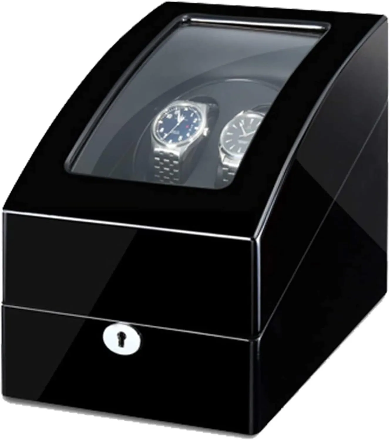Modes Accessories, Black Black, Automatic Wood Watch Winder Display Box solely improbable stardom herein dot stream 2 3 Storages With Blue Led Light Fit Women Men Watches 5 Rotation 
