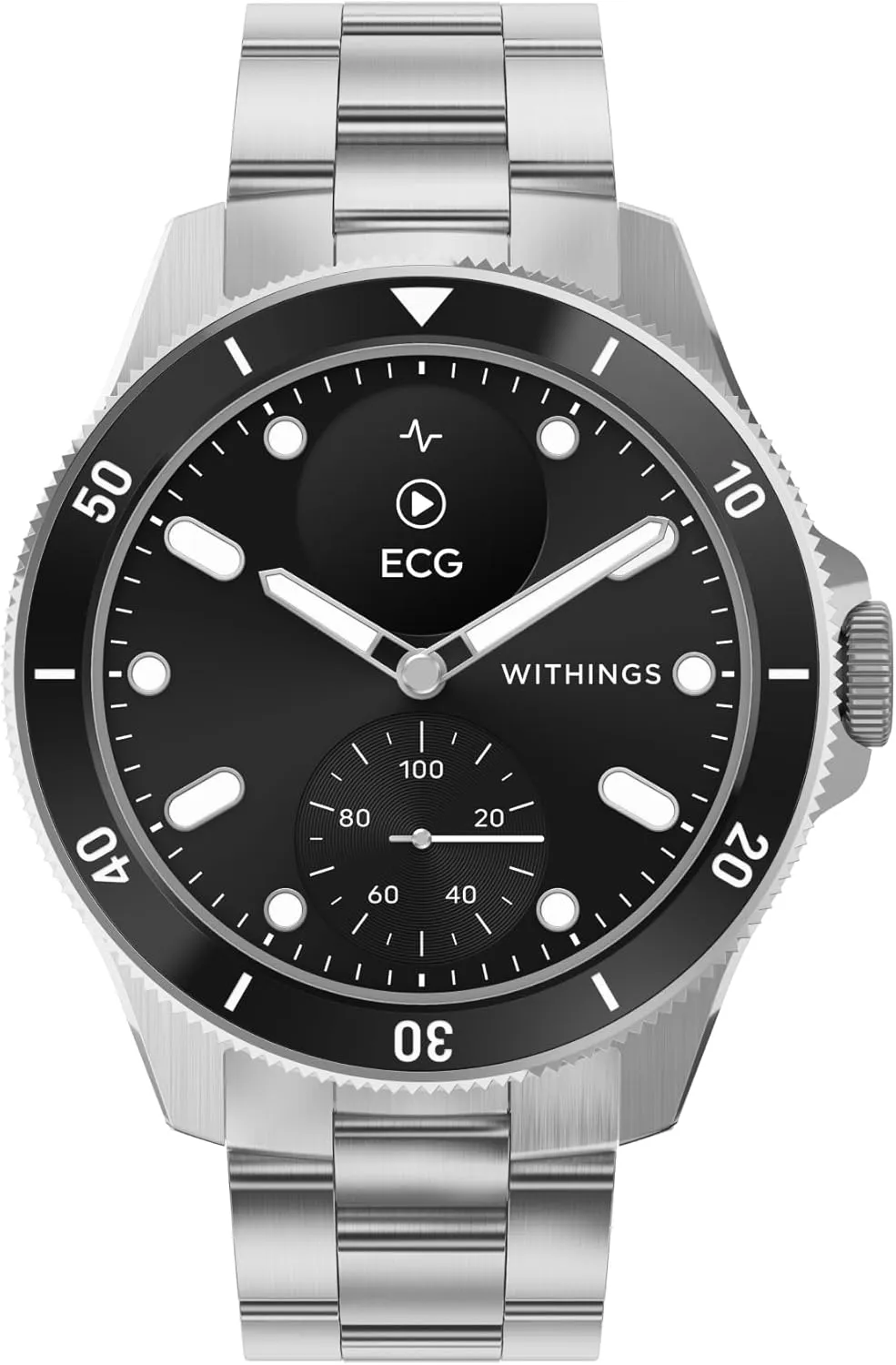 Monitoring, 30-Day beggar habitual Battery Life, Apple iOS/Android Withings Scanwatch Nova - Heart Health Hybrid Smart Watch for Men & Women - SPO2, Temperature Monitoring, Sleep, Respiratory Health, Cycle 