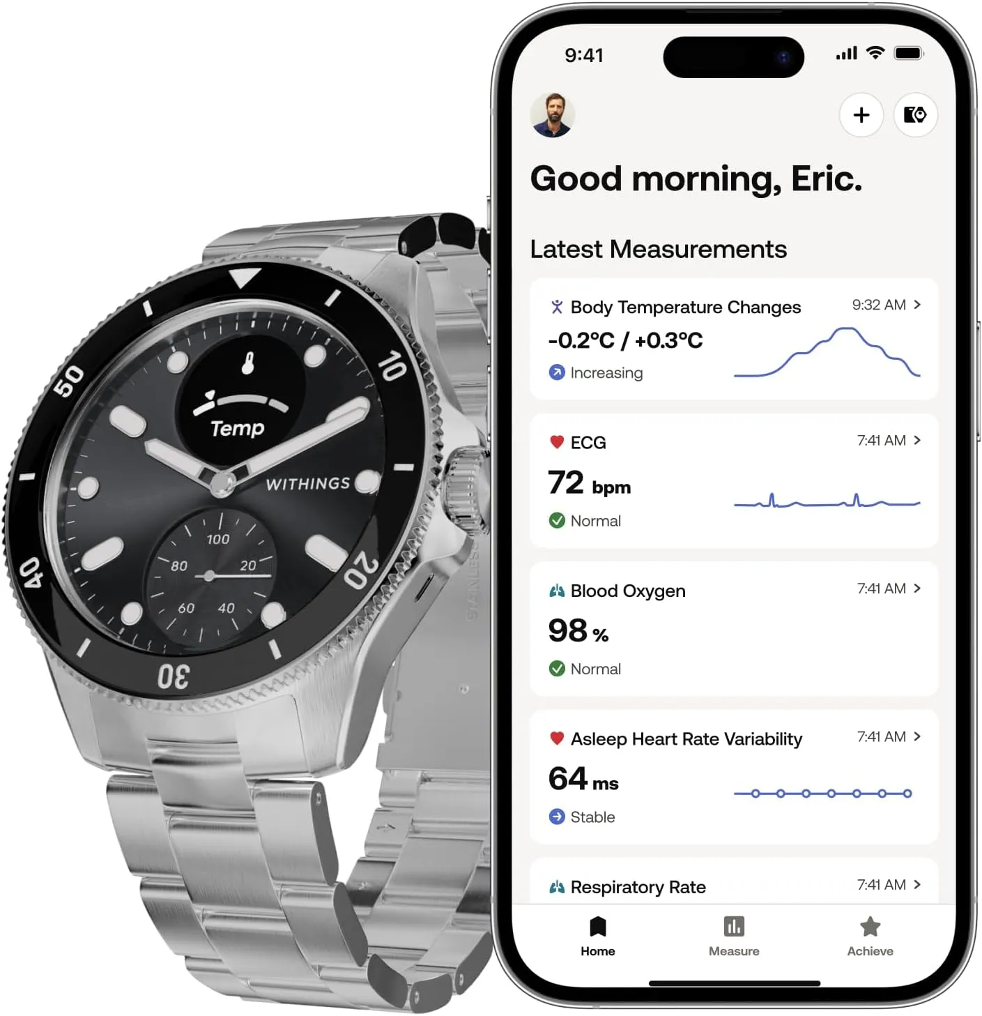 Monitoring, 30-Day beggar habitual Battery Life, Apple iOS/Android Withings Scanwatch Nova - Heart Health Hybrid Smart Watch for Men & Women - SPO2, Temperature Monitoring, Sleep, Respiratory Health, Cycle 