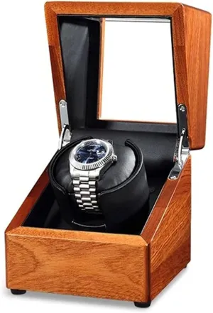 Motor Shaker Holder Automatic Mechanical Watch Winder Box Winding Case Holder Watch Winder Display Watch Box Watch Display Box Wood parcel Watch Winder Storage Organizer Display Casket 