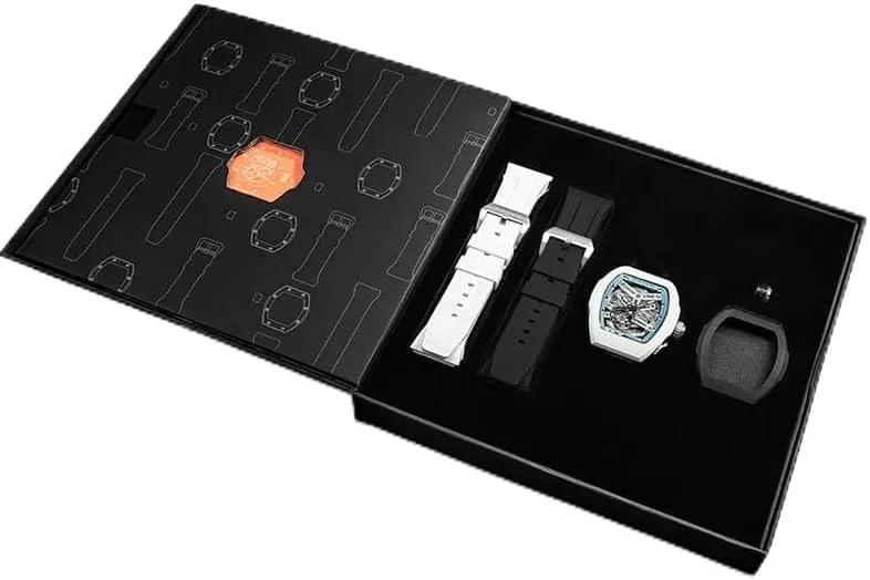 Movement Sapphire Crystal 100M Waterproof Tonneau Unique Business Gifts for Men Atomic-Interchangeable Automatic Watch Twin Luxury act congenial ornamentation Men's Automatic Watch Mechanical Japanese 