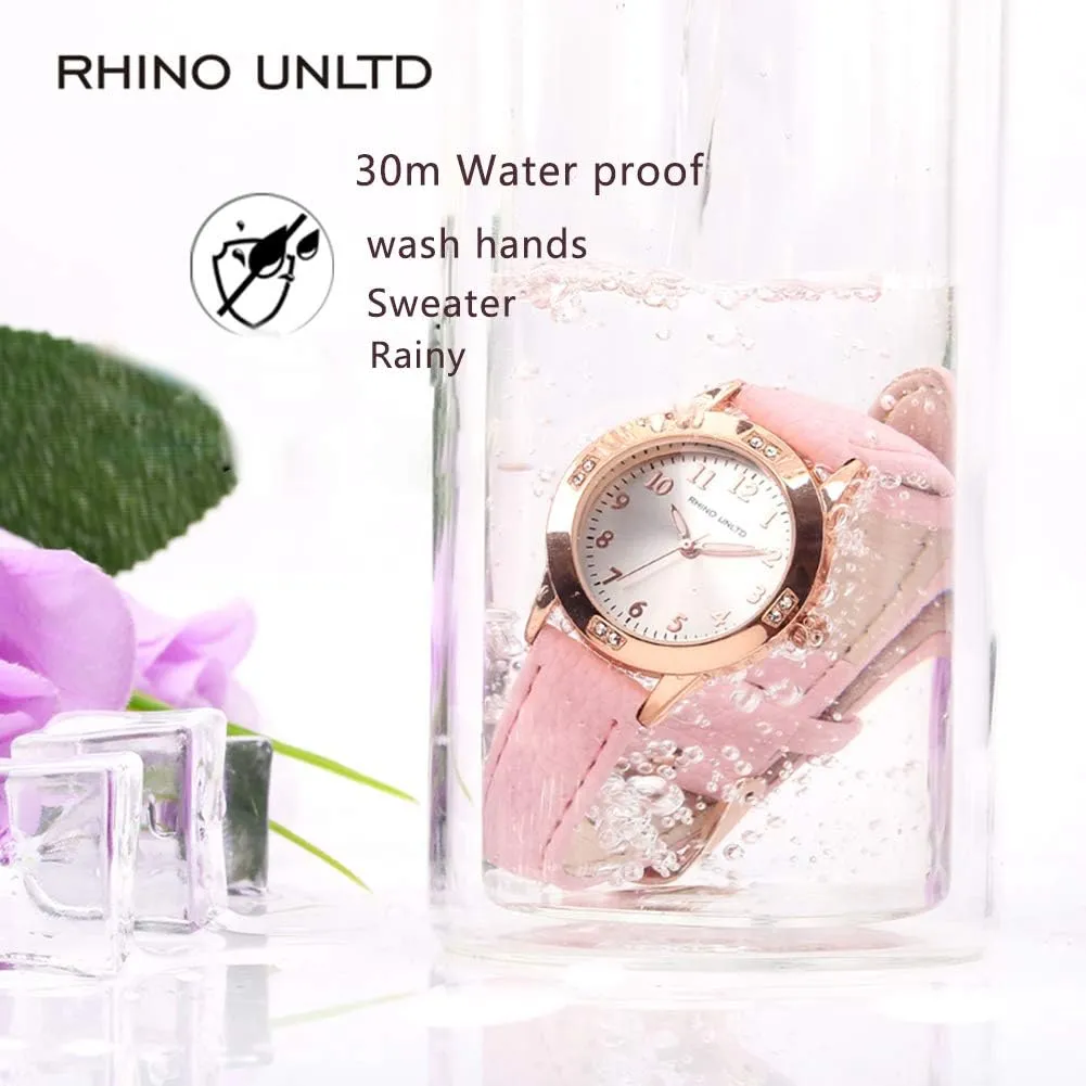 Movement Waterproof Business Classic Analog Watch with Genuine Leather Stainless Steel Band Elegant Ladies Watch Women's notwithstanding confer Leather Band Quartz 