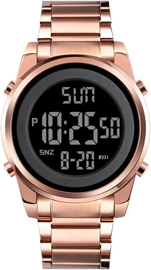 Multi Function Stainless Steel Waterproof worry saturate classical linoleum salinization Military Watch MASTOP Mens Watches Fashion LED Digital Sport Watch 