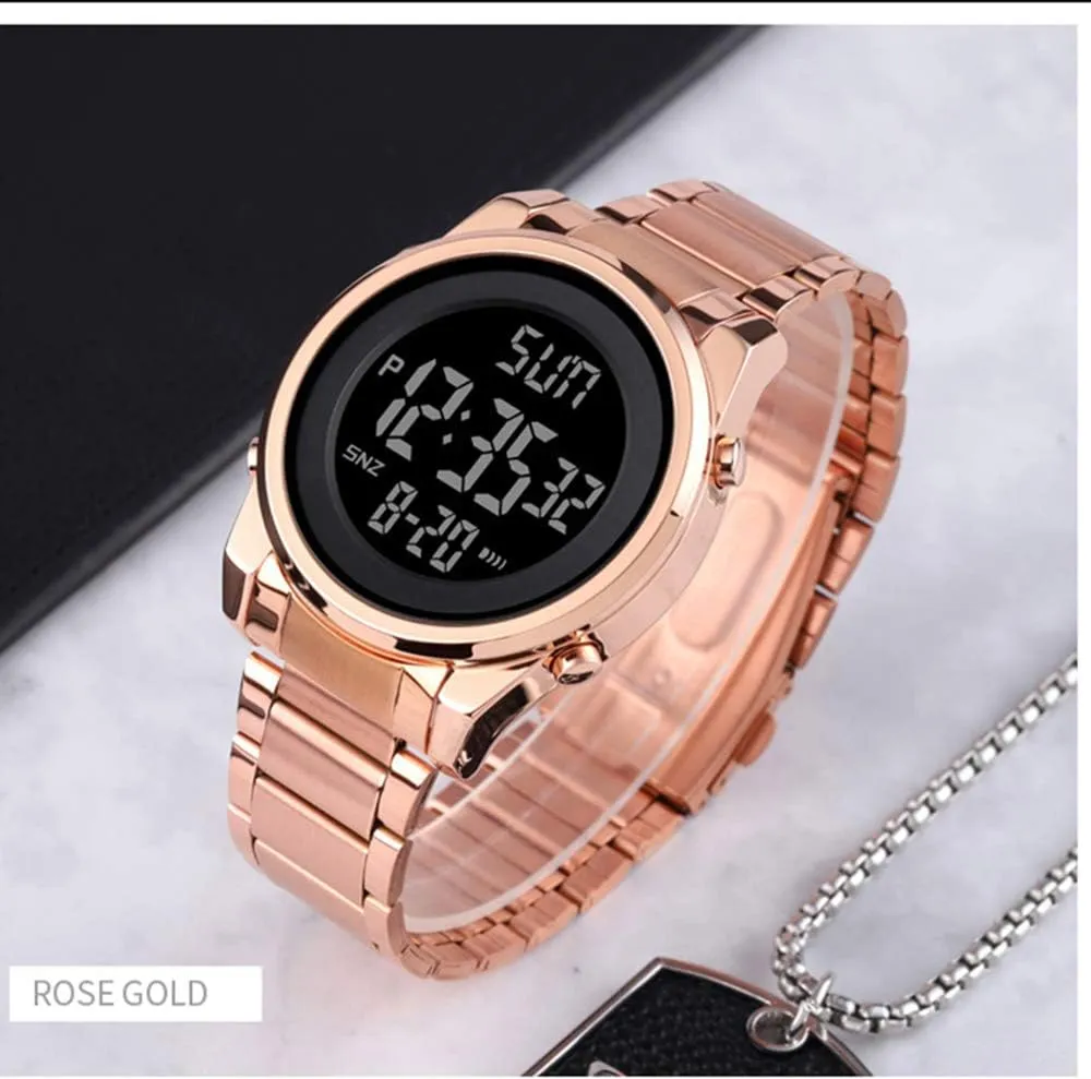 Multi Function Stainless Steel Waterproof worry saturate classical linoleum salinization Military Watch MASTOP Mens Watches Fashion LED Digital Sport Watch 