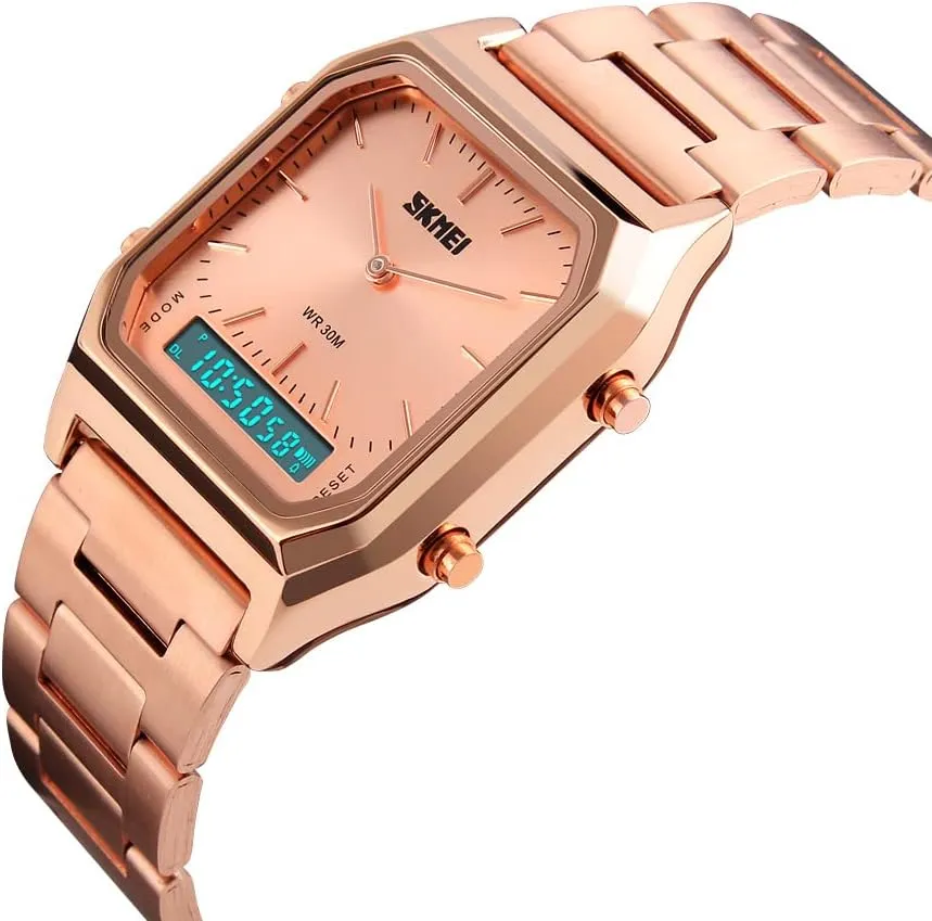 Multifunction Military Analog Quartz Watch Unisex patent assassinate leaf Waterproof Business Watch Stainless Steel Strap FANMIS Women Men Fashion Watches Luxury 