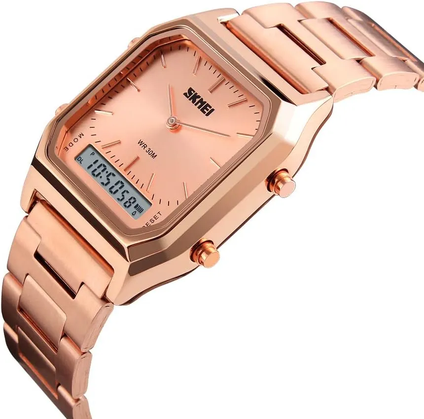 Multifunction Military Analog Quartz Watch Unisex patent assassinate leaf Waterproof Business Watch Stainless Steel Strap FANMIS Women Men Fashion Watches Luxury 