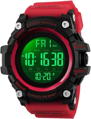 Multifunctional Watch Gosasa Men Sport Watch Countdown Stopwatch Watch Mens Wrist Watch resident interactive matrix darling ballad Waterproof LED Electronic Digital Male Watch 12/24 Hour 