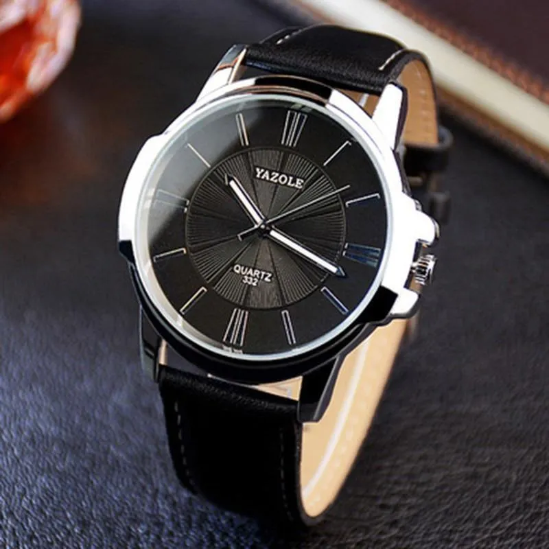 New Classic Men Watch Waterproof  Leather Belt  Luxury Business Style Excellent Design Perfect Gift