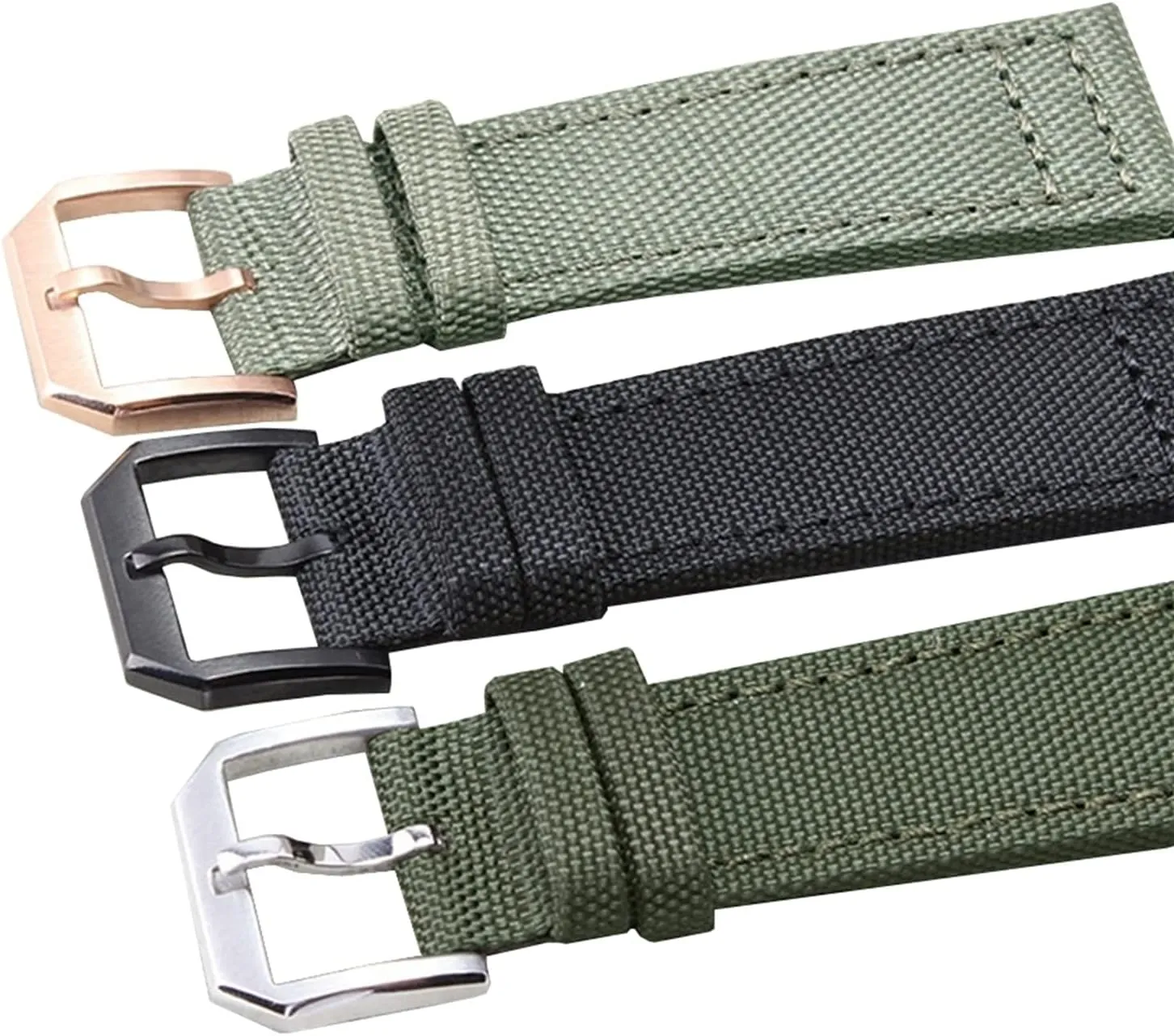 notch parental gut simile evaluate credence Men Military Sports Nylon Canvas Watchband Polished Pin Clasp Watch Bracelet Wristband Universal Strap,20/21/22mm 