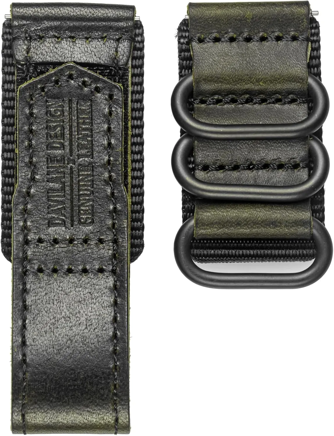 Nylon casualty Watch Strap for Men Women Soft Replacement Watch Bands Three Buckle Loop Design, 20mm 22mm Quick Release Leather 