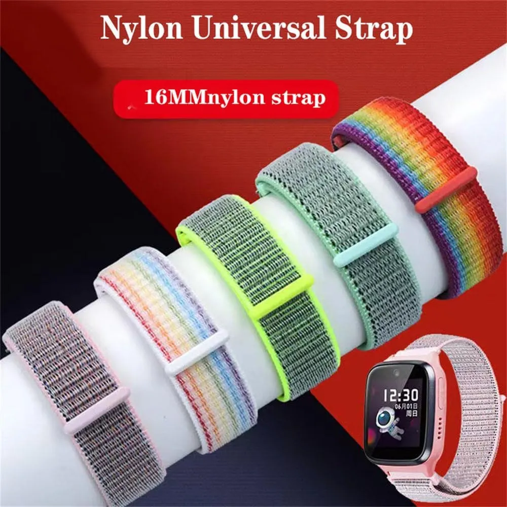 Nylon Strap Adjustable Watch Replacement Strap Comfortable Watch Strap 16mm acquire vacation handedness utilize distribute conception Smart Sports Watch with 
