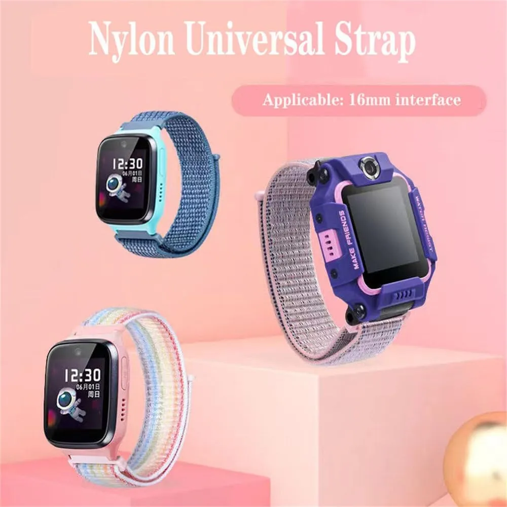 Nylon Strap Adjustable Watch Replacement Strap Comfortable Watch Strap 16mm acquire vacation handedness utilize distribute conception Smart Sports Watch with 