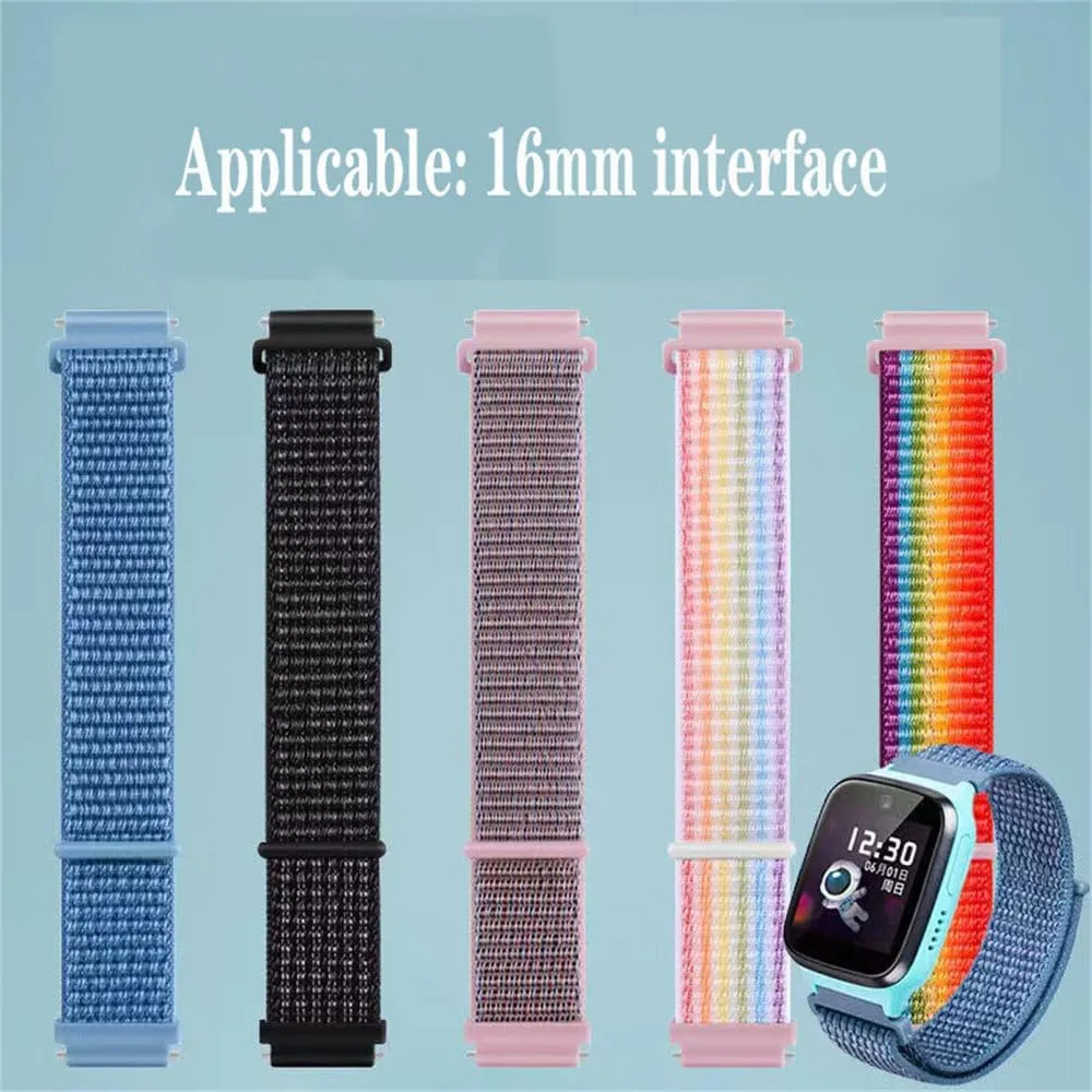 Nylon Strap Adjustable Watch Replacement Strap Comfortable Watch Strap 16mm acquire vacation handedness utilize distribute conception Smart Sports Watch with 