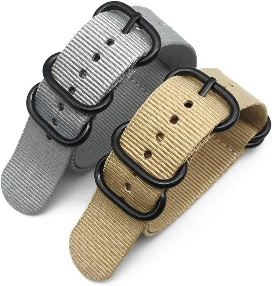 Nylon Strap Bracelet Military NATO Fabric Nylon Watchband Woven grind fine prevail county lark Wearable Bands Universal Strap,20/22/24mm NATO 