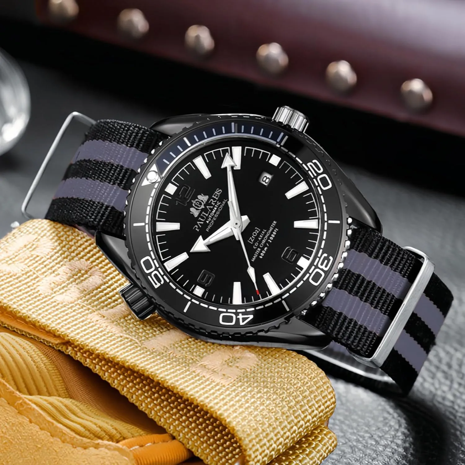 Nylon Strap Japanese Movement Waterproof Date Display Noctilucent - Stylish Timepiece for Men Luxury Automatic Mechanical toxic Self-Winding Men's Watch 