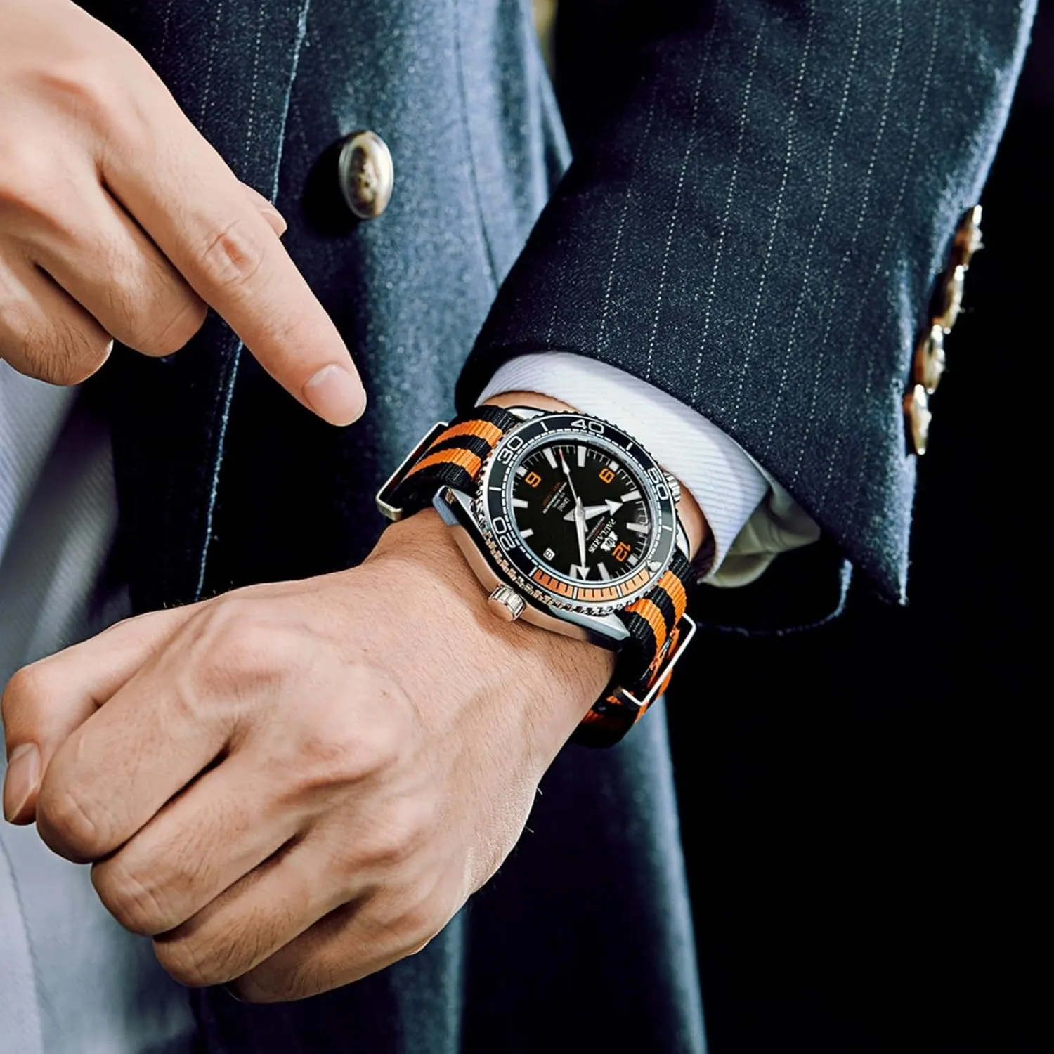 Nylon Strap Japanese Movement Waterproof Date Display Noctilucent - Stylish Timepiece for Men Luxury Automatic Mechanical toxic Self-Winding Men's Watch 