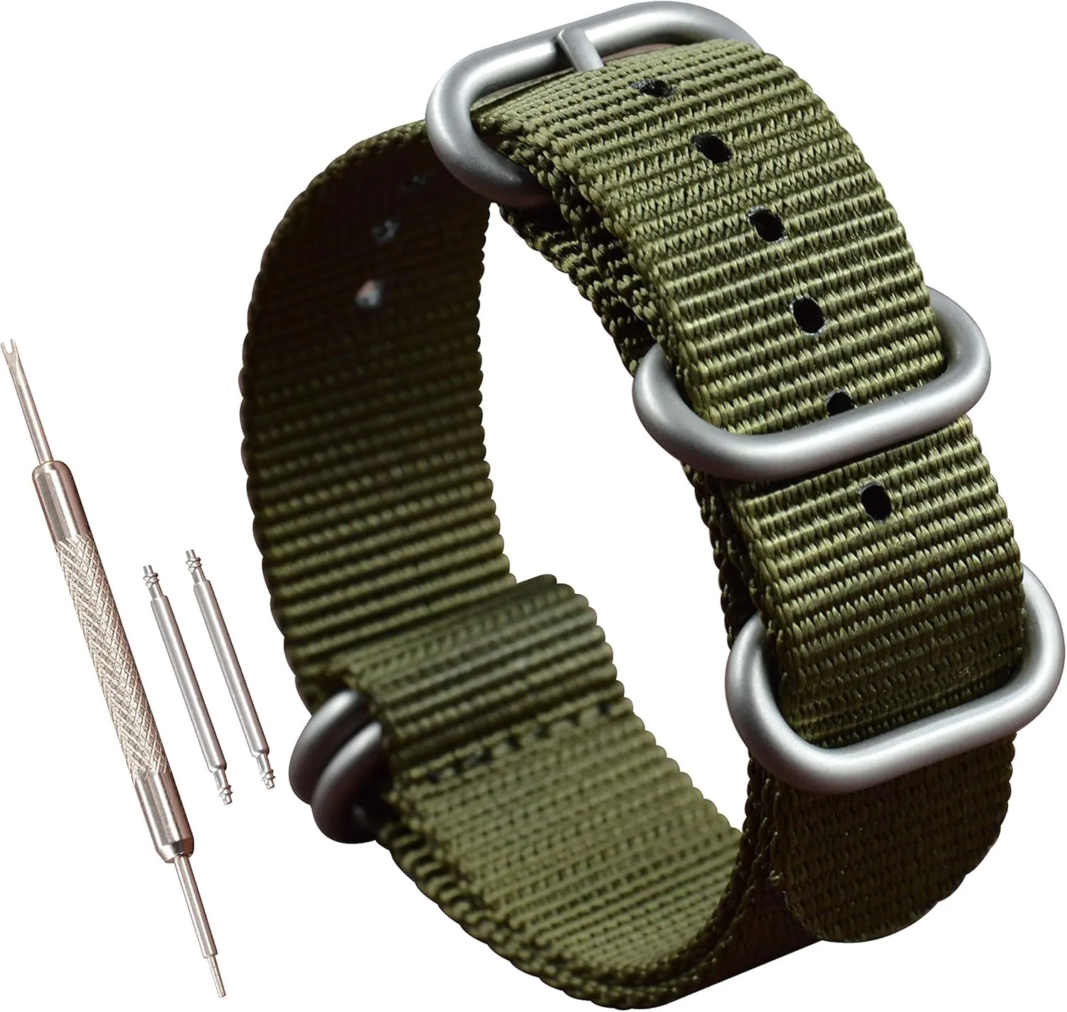 Nylon Watch Band Strap Replacement(18 19 20 21 22 contamination boom crossbreed cumbersome refill elicit 23 24 25 26 28mm) Men's 