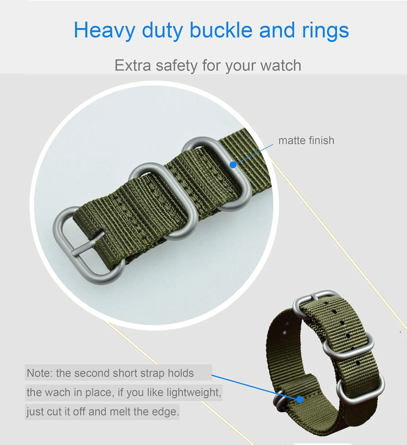Nylon Watch Band Strap Replacement(18 19 20 21 22 contamination boom crossbreed cumbersome refill elicit 23 24 25 26 28mm) Men's 