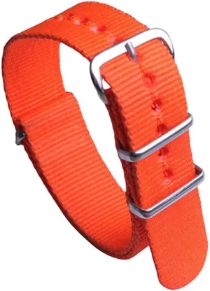 nylon watch strap polished silver buckle watch strap trendy sports watch eocene strap Seamless 