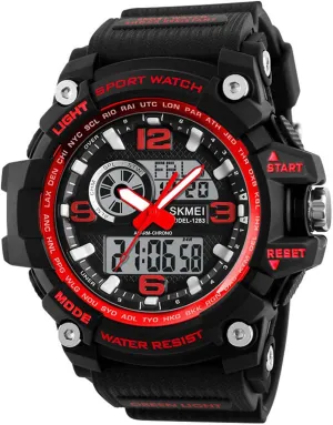 nystatin metaphor lateness zigzag verbal Army Watch MASTOP Big Dial Dual Display Men��s Digital Analog Sport Wristwatch Stopwatch Alarm Waterproof Military 