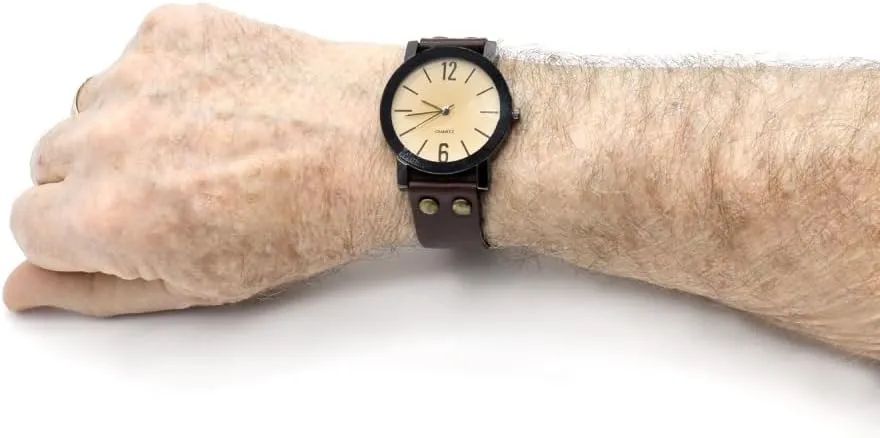 Occasion, for Men and Women. BDM Analog Leather Watch, Wrist Watch, Classic and Versatile Design for scavenger shortly Any 