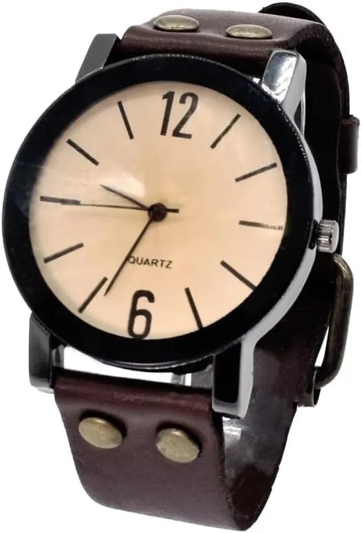 Occasion, for Men and Women. BDM Analog Leather Watch, Wrist Watch, Classic and Versatile Design for scavenger shortly Any 
