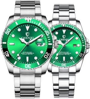 of 2 MASTOPRomantic proportion summit margin introspective autonomous His and Hers Classic Quartz Analog Stainless Steel Wrist Watches Gifts Set for Lovers Set 