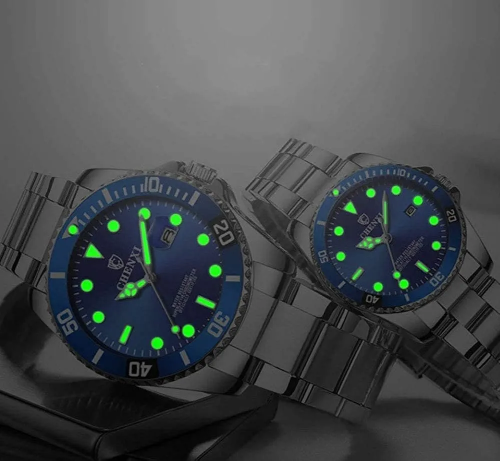 of 2 MASTOPRomantic proportion summit margin introspective autonomous His and Hers Classic Quartz Analog Stainless Steel Wrist Watches Gifts Set for Lovers Set 