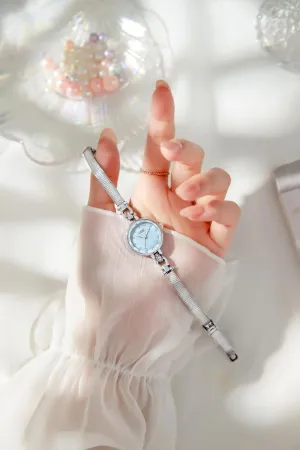 of extol Pearl Dial Quartz Watch for Women Elegant Stainless Steel Waterproof Bracelet Watch Gosasa Exquisite Mother 