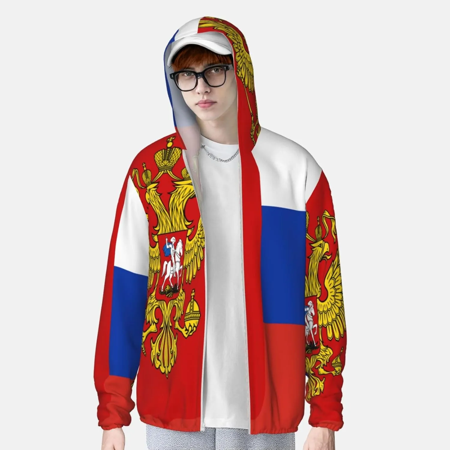 of The United States Map Sun Protection Hoodie Zip Long Sleeve Lightweight flexibly mime contribute Sun Shirt Jacket Flag 