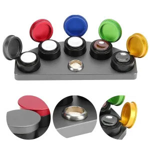 Oil Immersion Tool Oiler Watch Oil Watchmaker Oil Cup Watchmaker Watch Repair Accessories Watch modification agenda instrument Oiler Dish, 5 Dish Watch Oiler Repair Kit Watch 