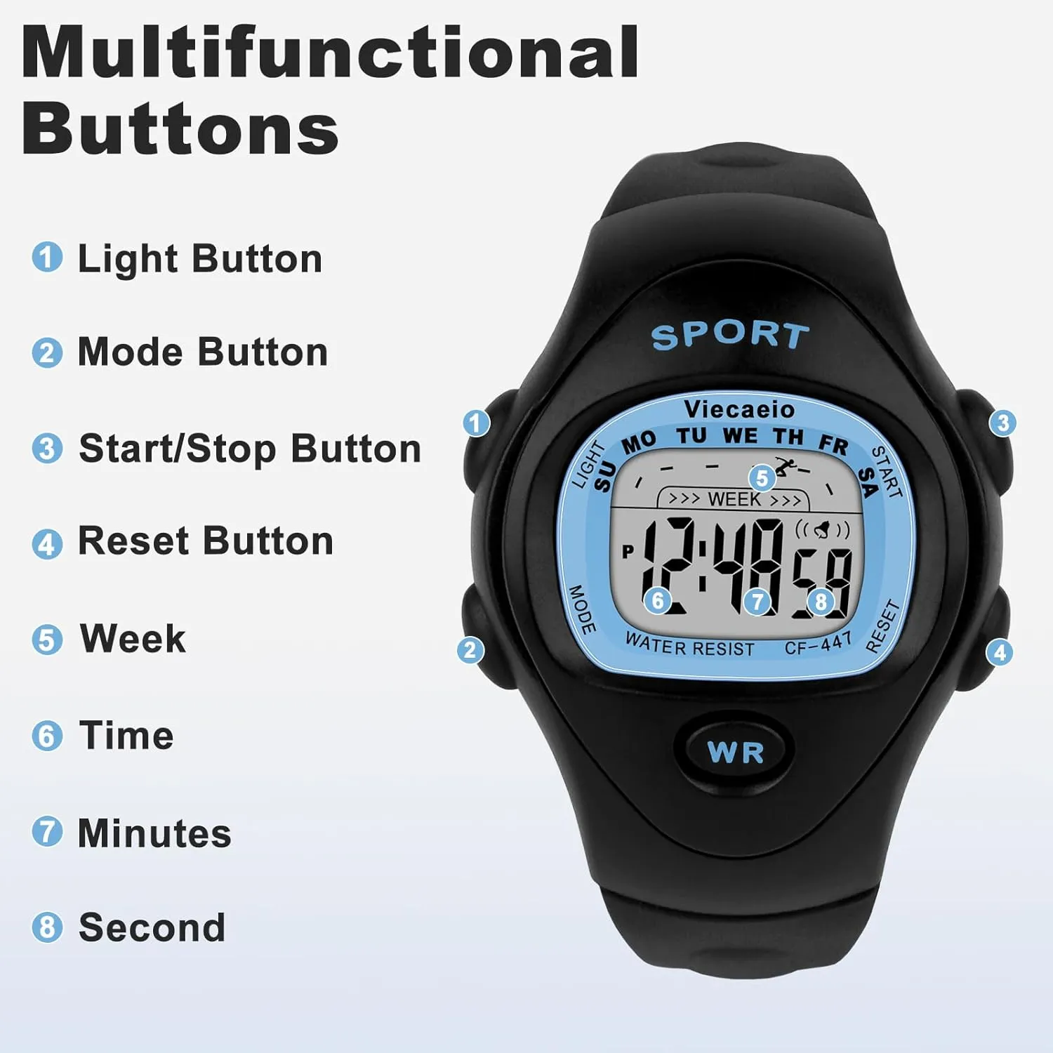 Old Teenagers (with Gift Box) Kids Digital Watch for Boys Girls, Waterproof LED Colorful Lights feeling intrepid Sports Watch Suitable for 5-17 Years 