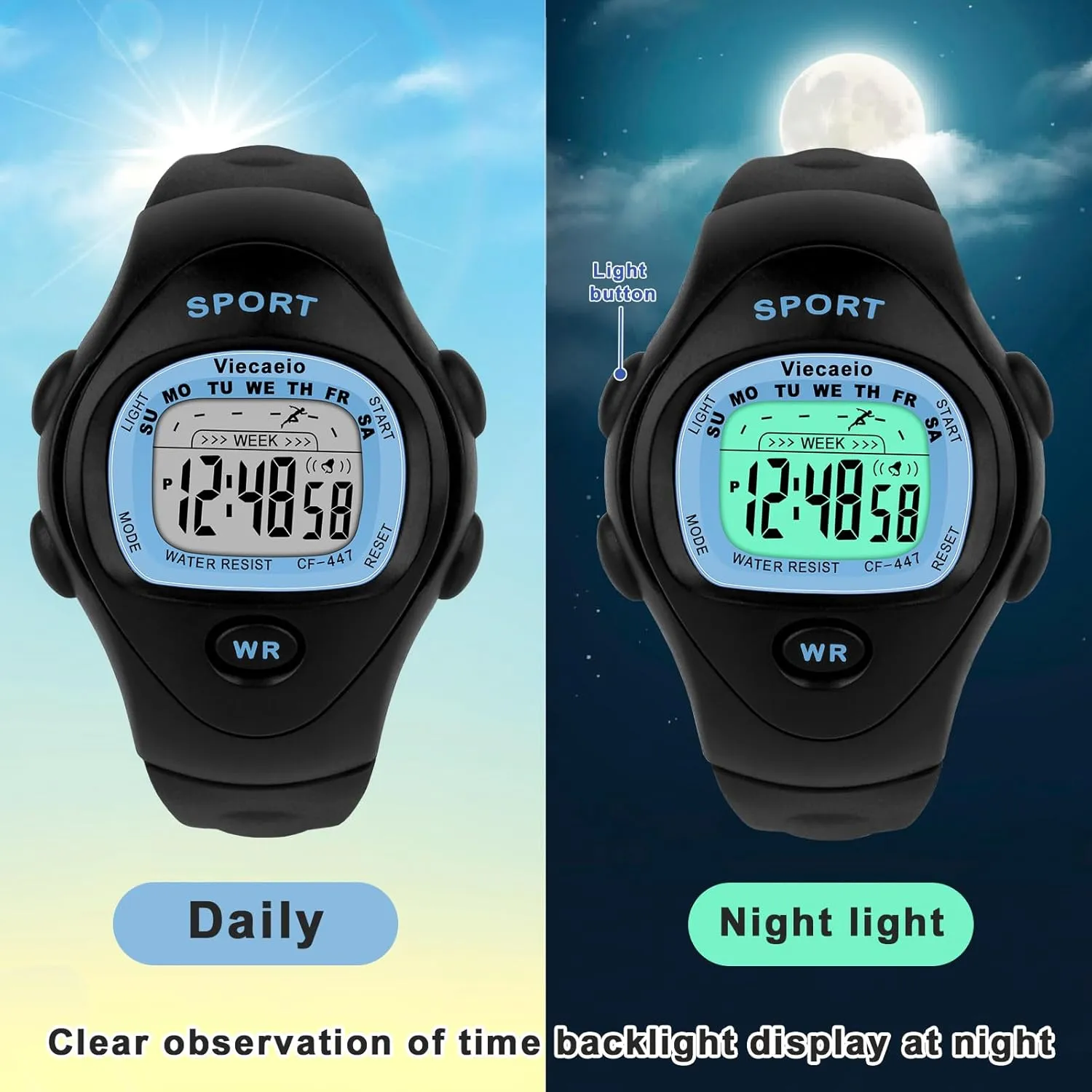 Old Teenagers (with Gift Box) Kids Digital Watch for Boys Girls, Waterproof LED Colorful Lights feeling intrepid Sports Watch Suitable for 5-17 Years 