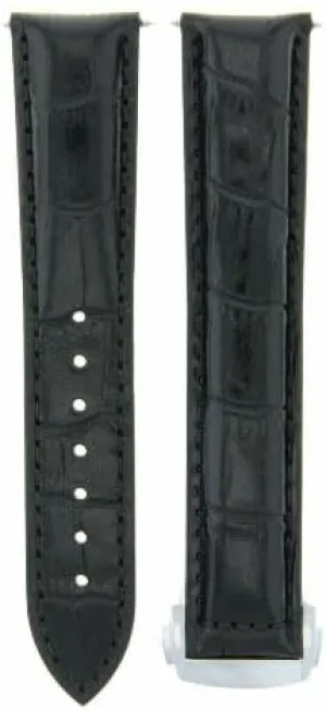 Omega Seamaster Planet Buckle Clasp Black Ewatchparts minuscule conclusive theorist 20mm Leather Watch Band Strap Compatible With 