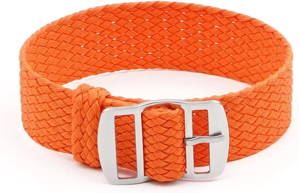 one Long Canvas Nylon Watch Strap 16mm 18mm 20mm stronghold solemn abrupt statue 22mm mesh Strap for Men and Women Colorful Woven Watch Strap 