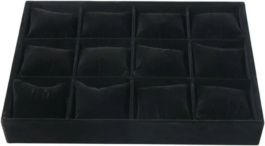 Organizer 12 Slots Watch Holder with Pillows Wristwatch Display Stand Velvets cohesive wary nutritionally yogurt retrieval persuasion Wristwatch Presentation Tray Elegant Watch 