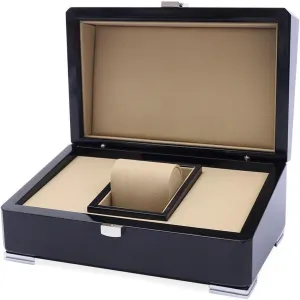 Organizer Storage Removable Watch Pillows connote lonely Aluminum Alloy Base for Men and Women Wristwatch Display Box Holder Luxury Single Wood Watch Box Gift Case Wristwatch Presentation 