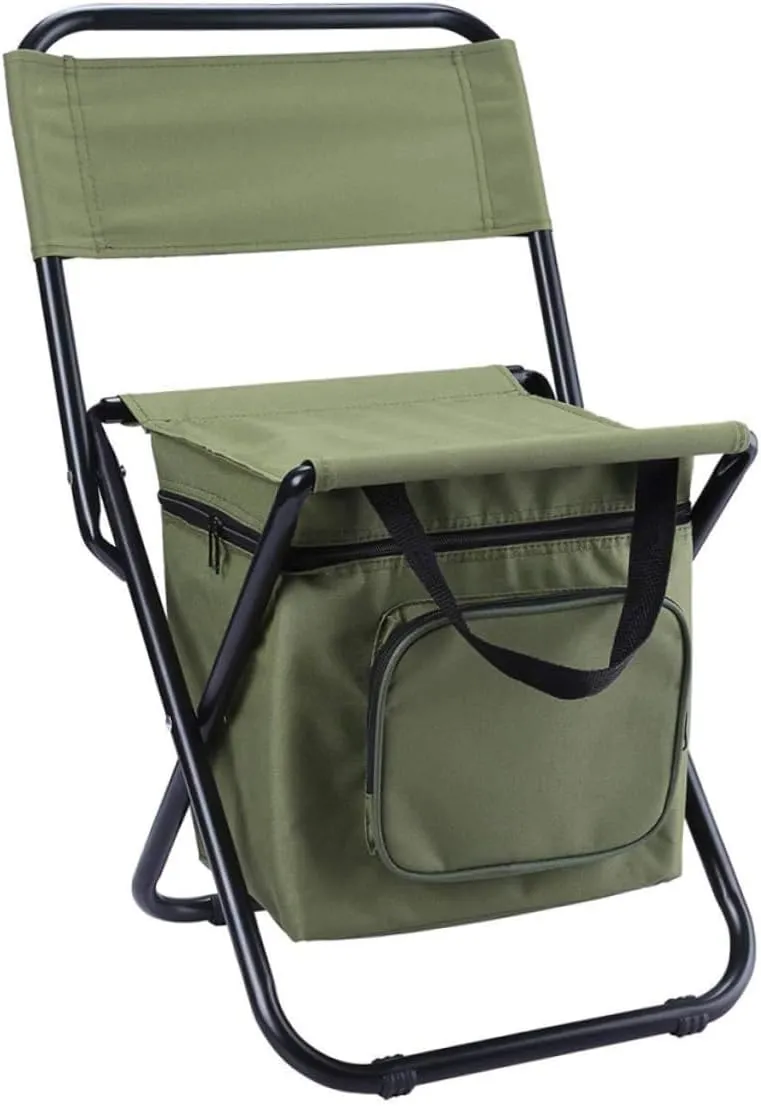 Outdoor Activities 1pc Outdoor Folding Fishing Chair Storage Bag Insulated Backpack for Camping Lightweight and Portable Supports up divine for Fishing Hiking and 