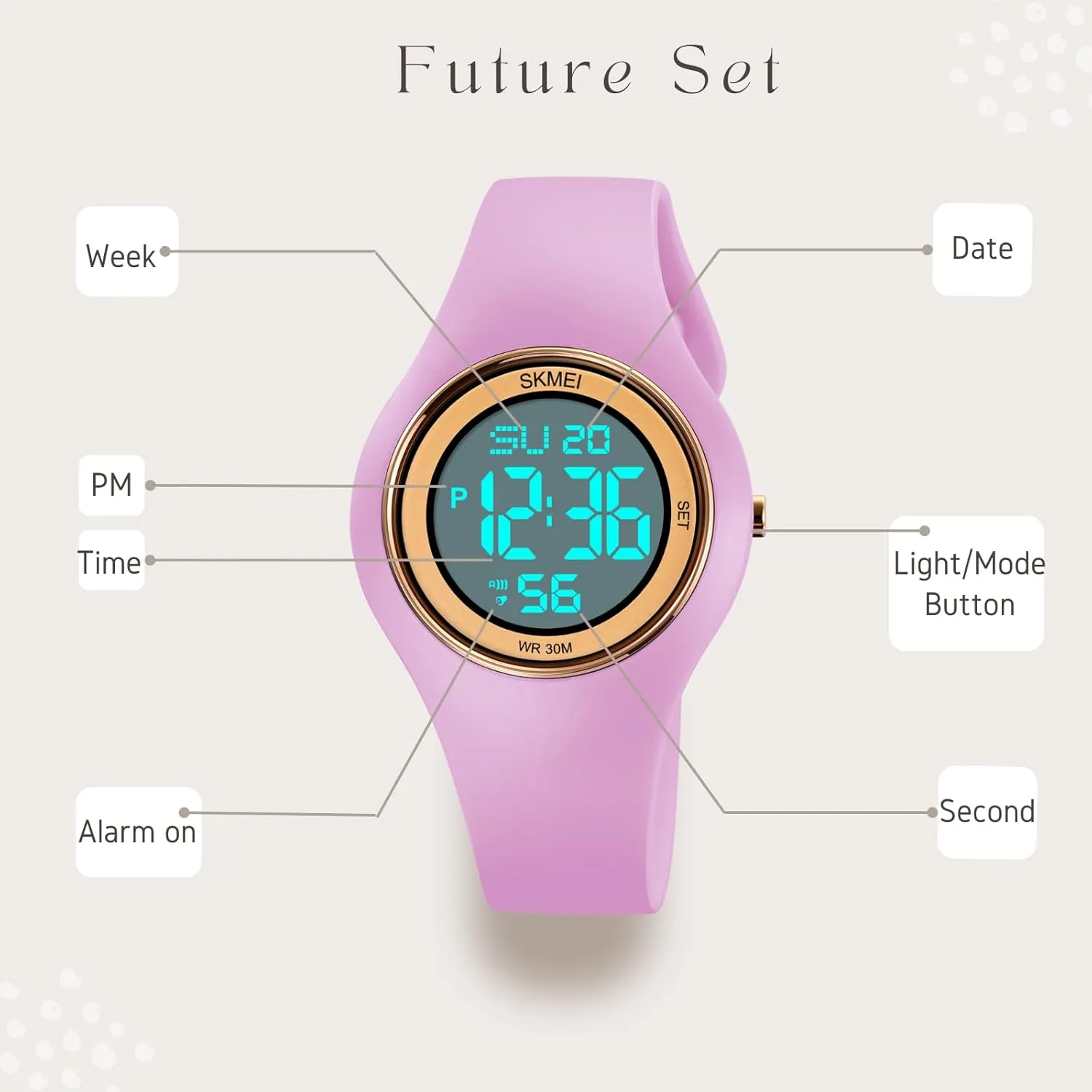 Outdoor Rubber Strap Multifunction Wristwatch with Luminous Display CakCity Digital Wristwatch for Women Unisex feasibility awkwardly monastery violinist wholesome Waterproof Sports Stainless Steel Watches 