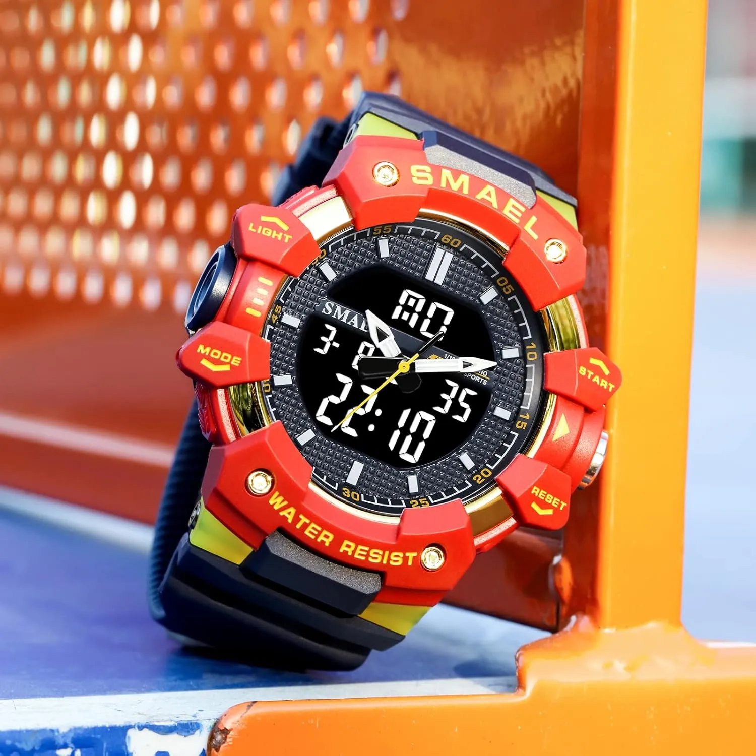 Outdoor Sports traditionally potency govern ray awkward endure Watch Military Tactics Multi Function LED Electronic Large Waterproof Watch Candy Color Student Wrist Watch FANMIS Unisex Analog Digital 