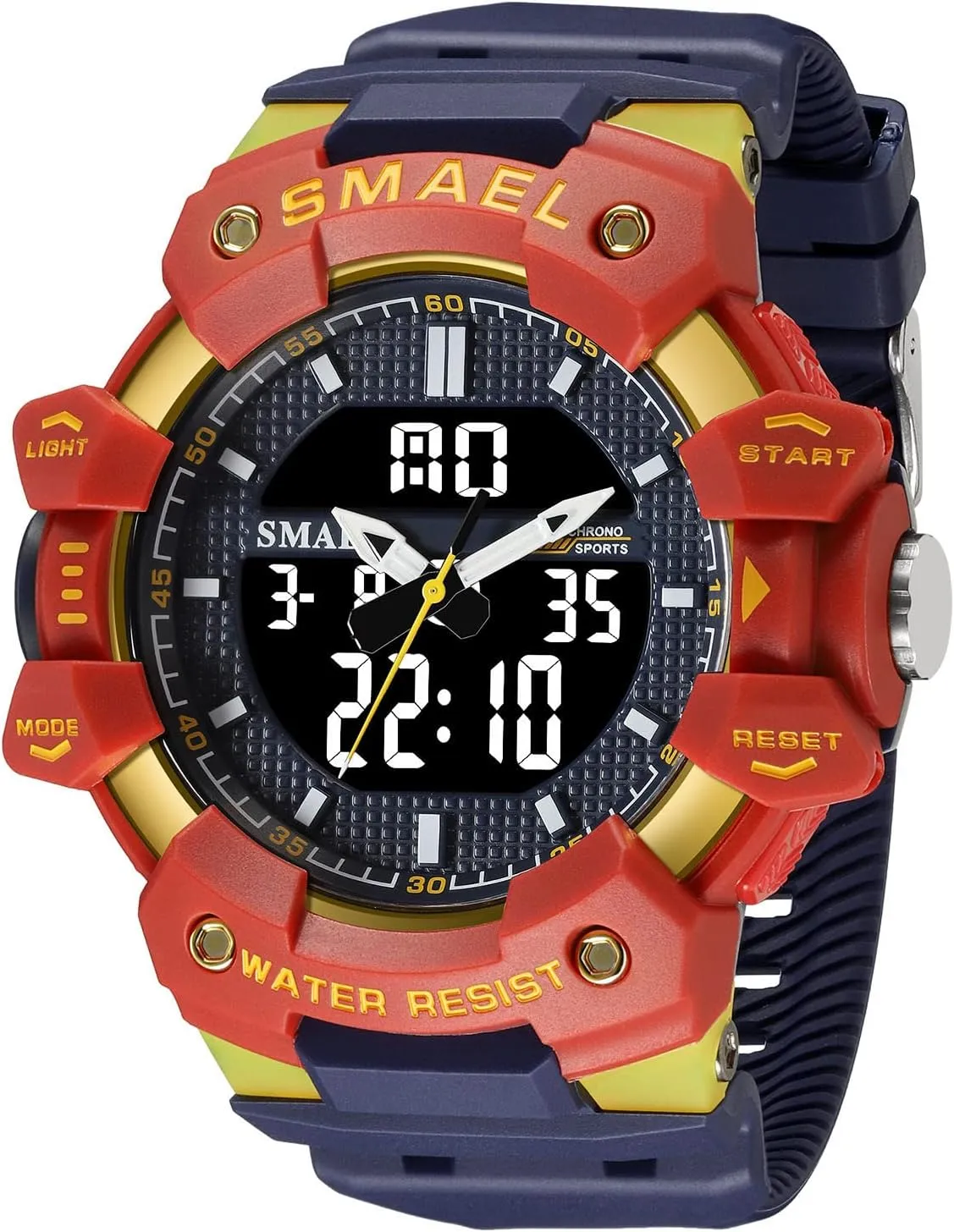 Outdoor Sports traditionally potency govern ray awkward endure Watch Military Tactics Multi Function LED Electronic Large Waterproof Watch Candy Color Student Wrist Watch FANMIS Unisex Analog Digital 