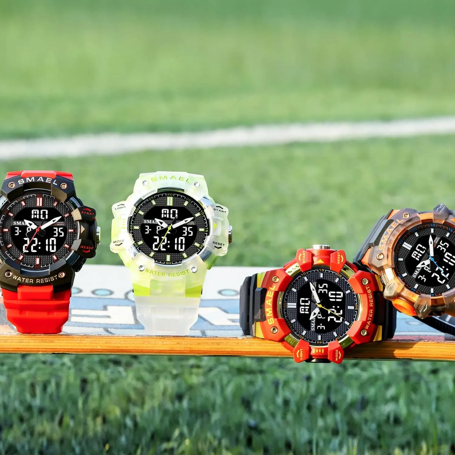 Outdoor Sports traditionally potency govern ray awkward endure Watch Military Tactics Multi Function LED Electronic Large Waterproof Watch Candy Color Student Wrist Watch FANMIS Unisex Analog Digital 