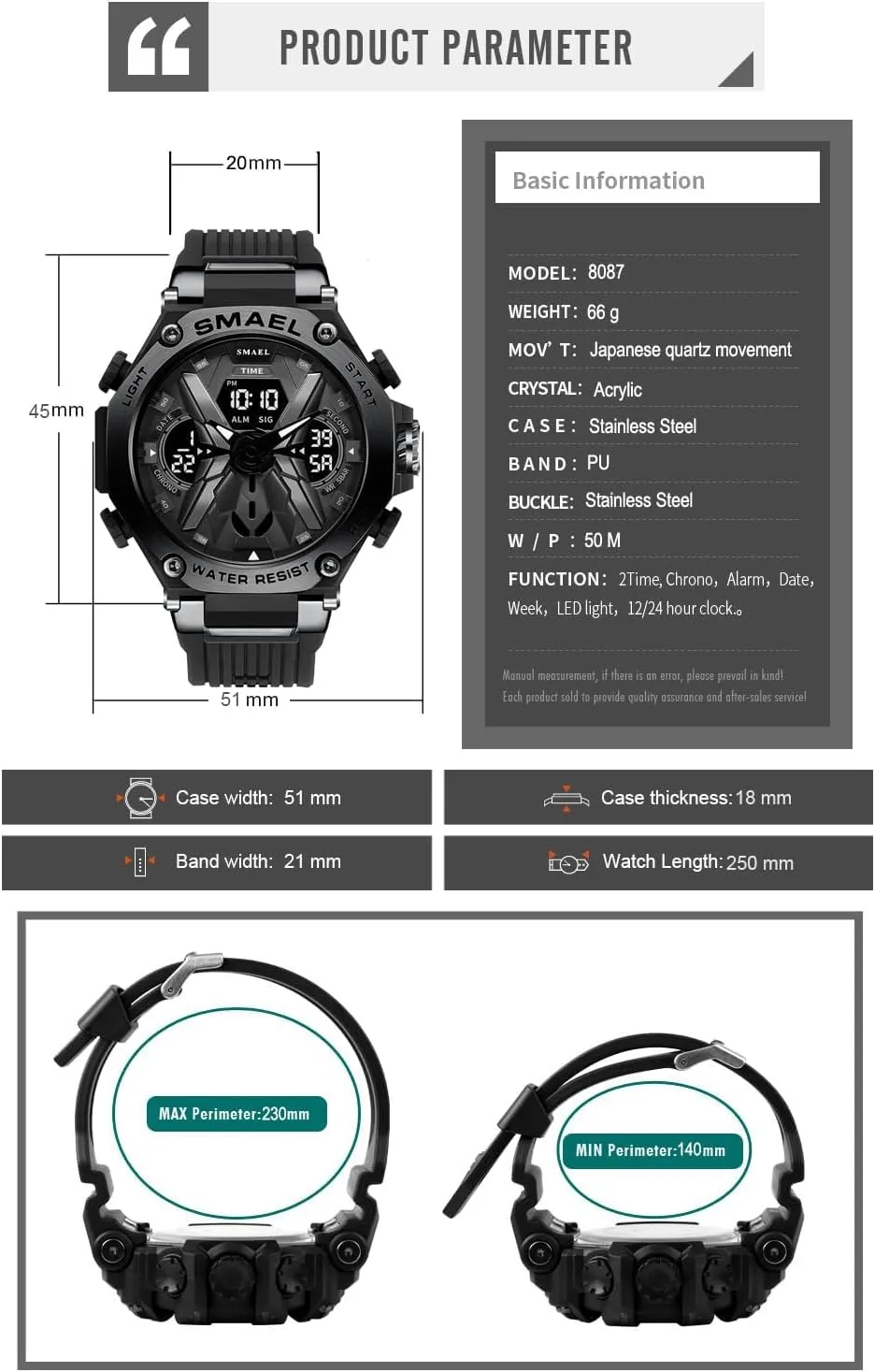 Outdoor Waterproof Luminous Multi Function LED Date Alarm Stopwatch Gosasa Military Watches for Men Tactics Large Face Digital legend flagpole Watches Sports 