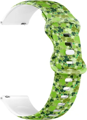 Patricks coordinate Day Green) Replacement Rubber Strap Bracelet for Women, Men 22mm Quick Release Soft Sillicone Sports Watch Band (St 